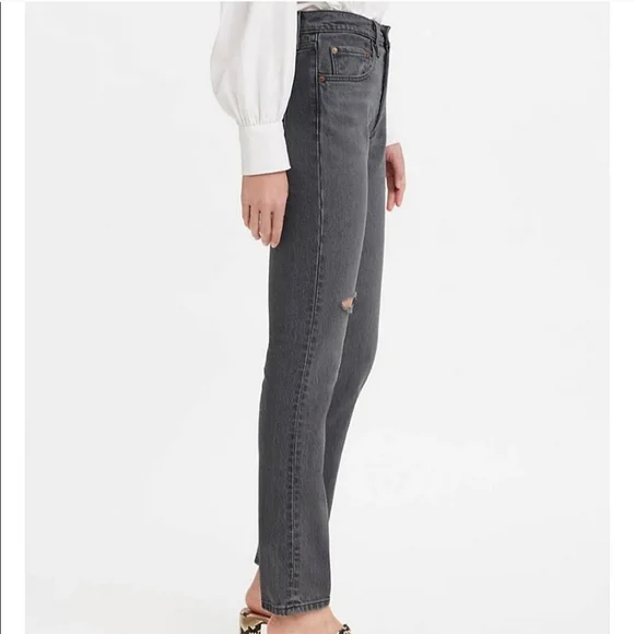 Levi's 501 High Rise Skinny Jean Gray - Picture 8 of 12